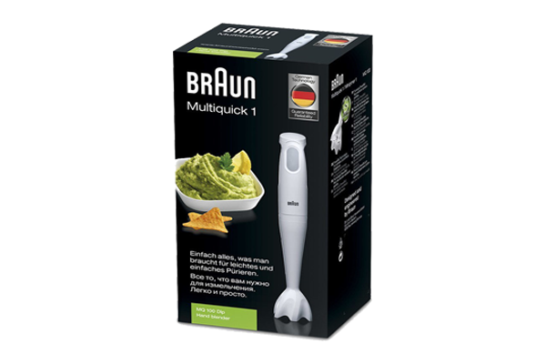 Braun MQ100 MultiQuick 1 Hand Blender, 220 Volts Export, Not for USA